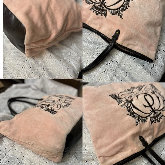 Vintage Juicy Couture Pink Tote Bag Purse - Picture 7 of 13